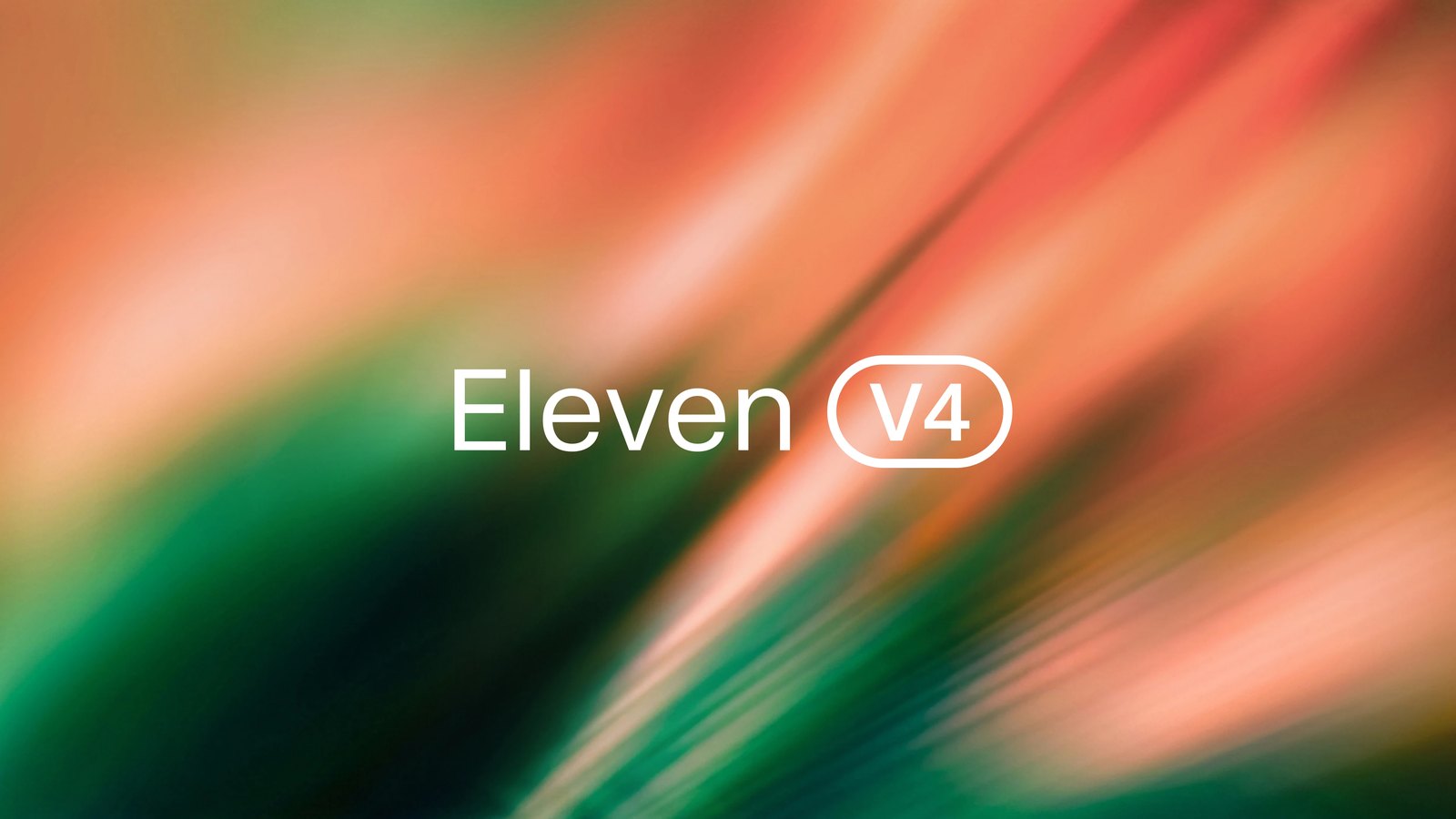 ElevenLabs launch card titled Eleven V4, from the 28 September 2026 announcement.
